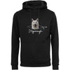 Doga Hoodie "Dogenough" - Schwarz