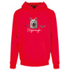 Doga Hoodie "Dogenough" - Rot