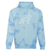 Doga Hoodie Batik - Blue Cloud