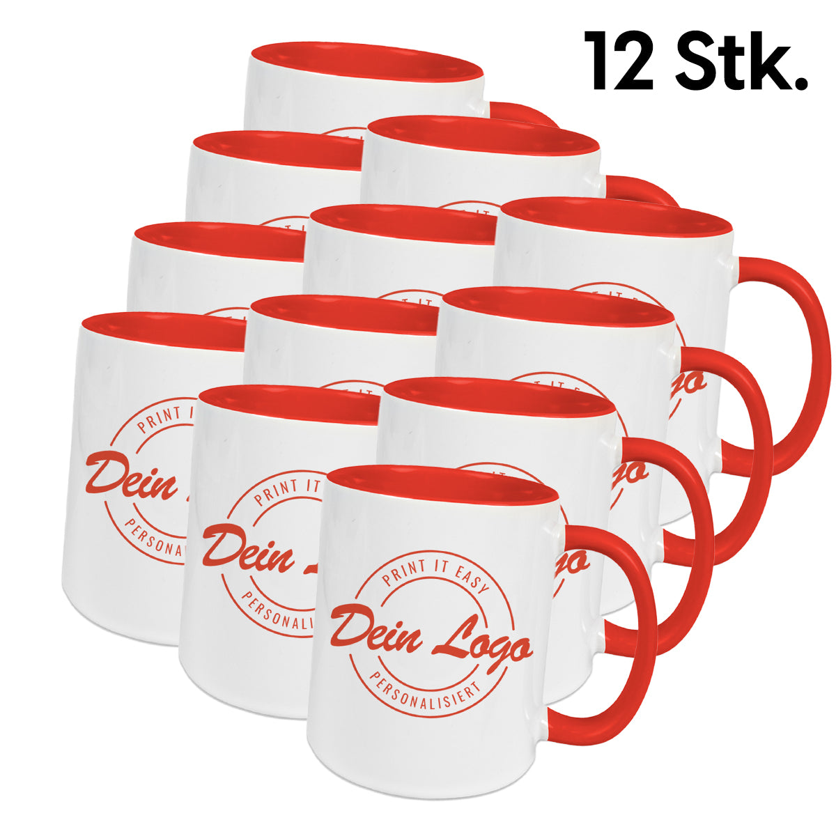 Tasse mit eigenem Logo von Firma oder Verein Wappen bedruckt