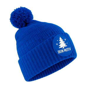 Fan Patch Beanie bedruckt