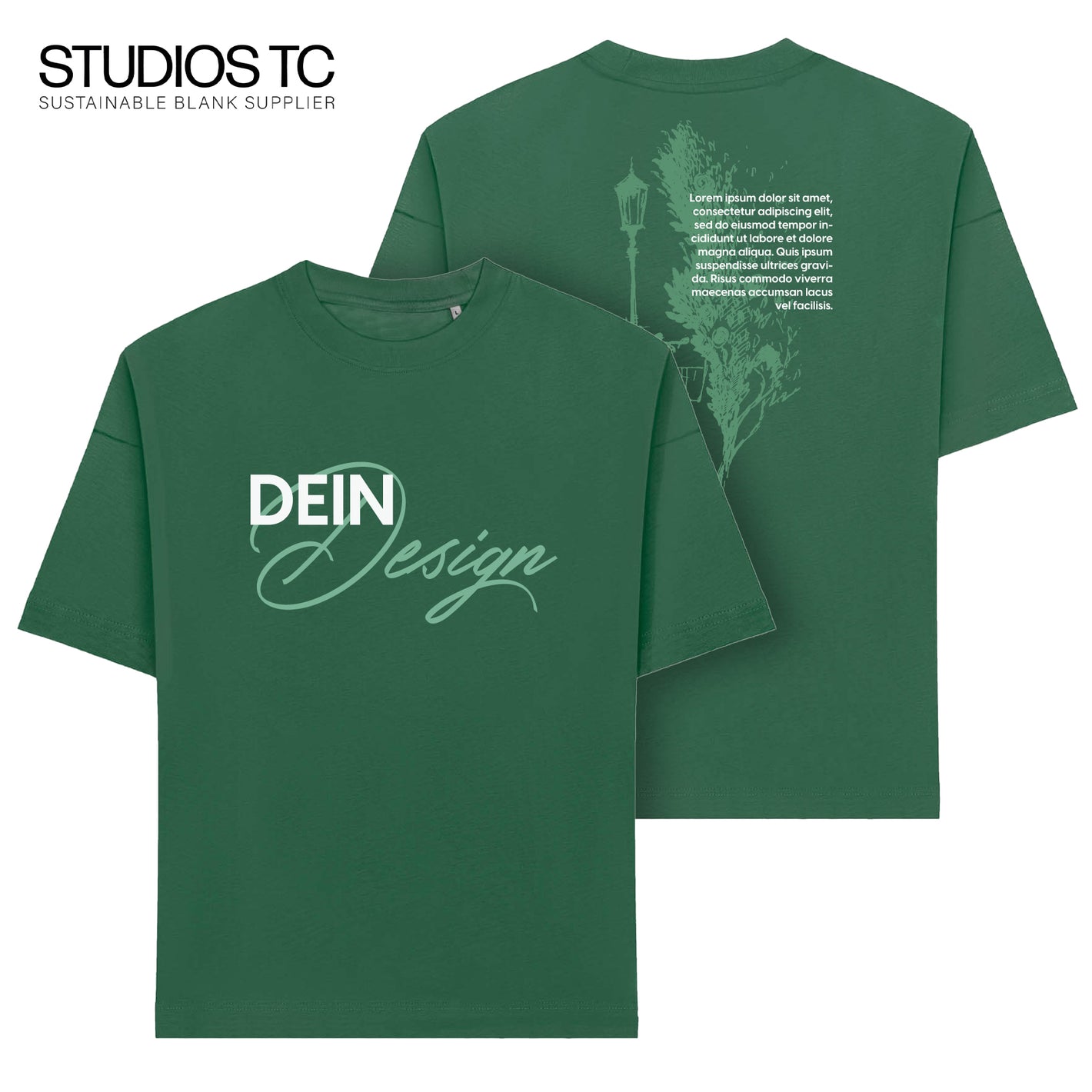 Heavyweight T-Shirt bedruckt - Studios TC