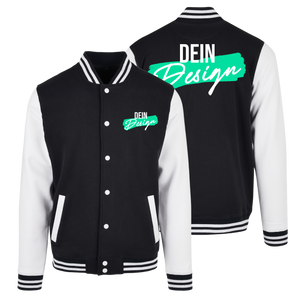 Collegejacke mit Druck