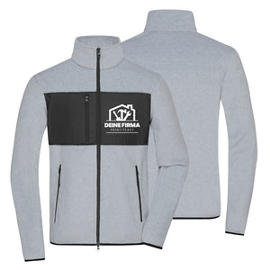 Fleecejacke Herren mit Druck