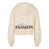 Passion Cropped Zipper Jacke - Sand